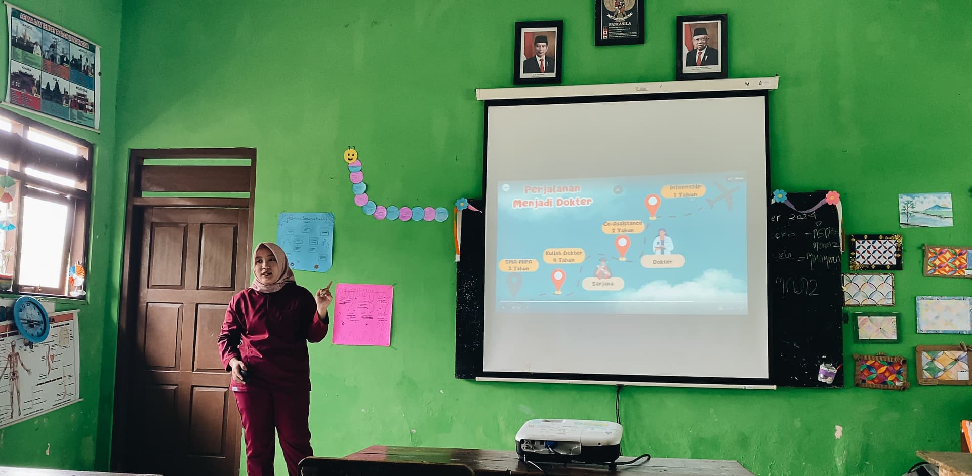 Outdoor STEAM program activity in rural Indonesia